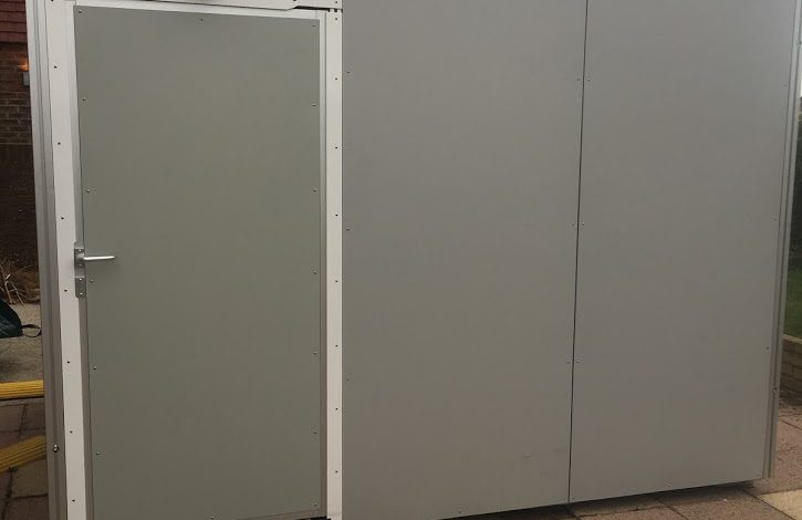 3x2 modular bathroom by the Temporary Storage Group
