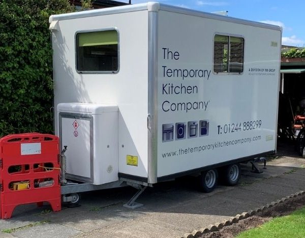 The Ellesmere Kitchen Pod providing cooking and washing facilities on your driveway