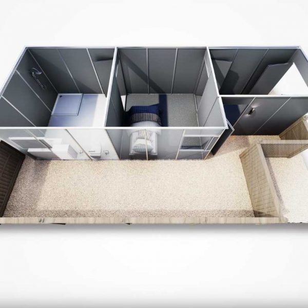 Adapted Wetroom & Bathroom with link to house